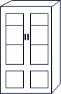 Vitrine / Glasschrank