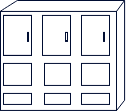 WZ-Schrank zerl. je angef. m